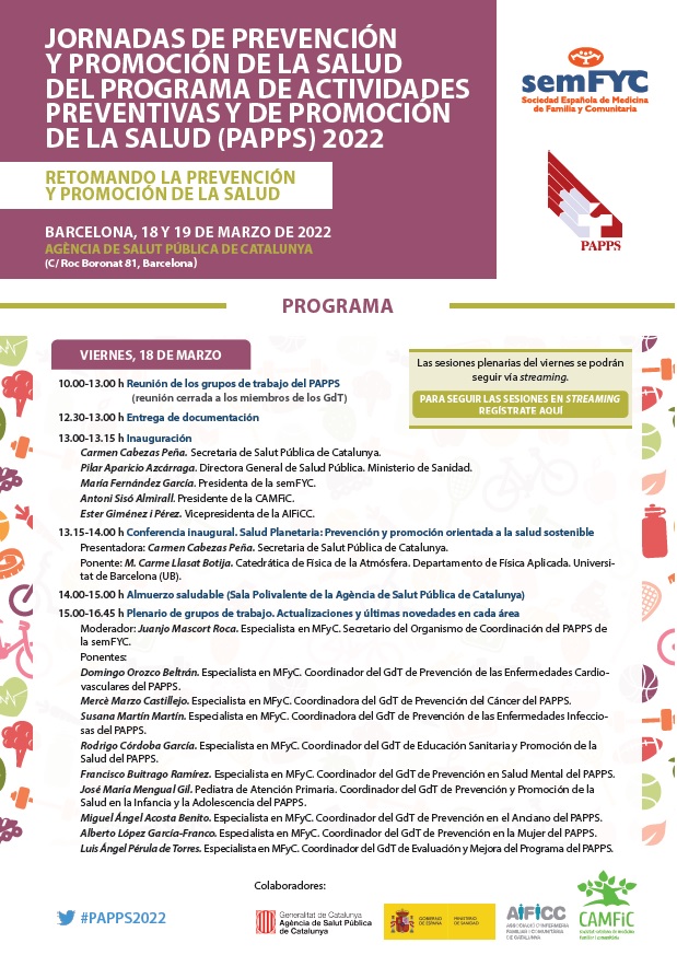 Jornadas De Prevención Y Promoción De La Salud Del Programa De ...